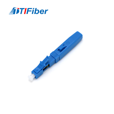 Ftth Bırakma Kablosu Optik Hızlı Konektör LC Tek Modlu Mavi Alan Düzeneği