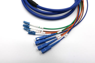 SC / UPC LC / UPC Fiber Optik Yama Kablosu Çok Modlu 4 Çekirdekli LSZH Ceket SGS Onayı