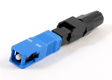 Önceden cilalanmış Geçmeli SC Optik ağ bakımı için hızlı fiber optik konektörler